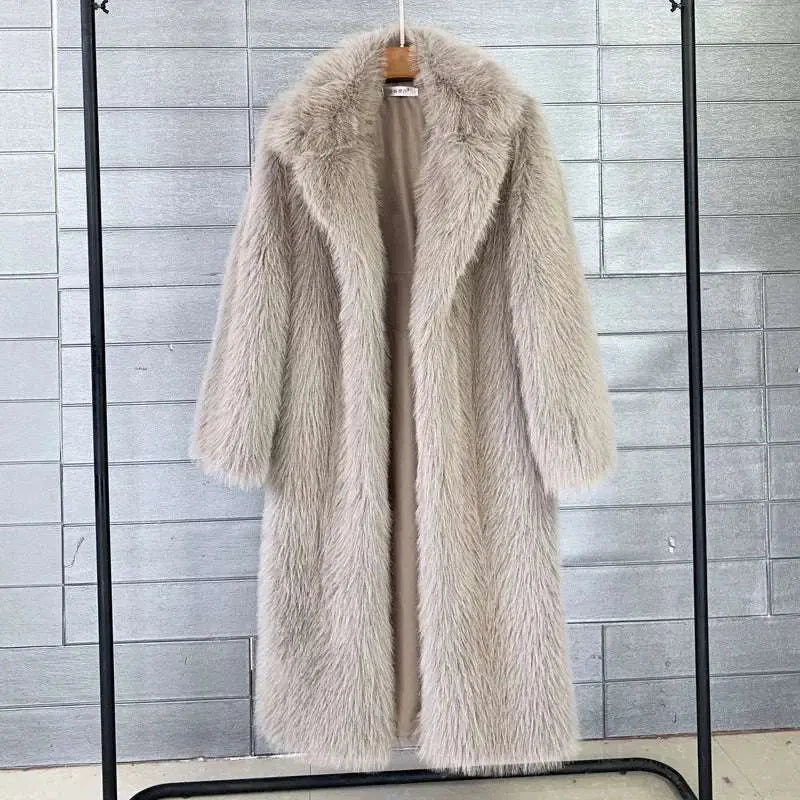 Arctic Elegance Long Faux Fur Coat Jasmine's Boutique Australia