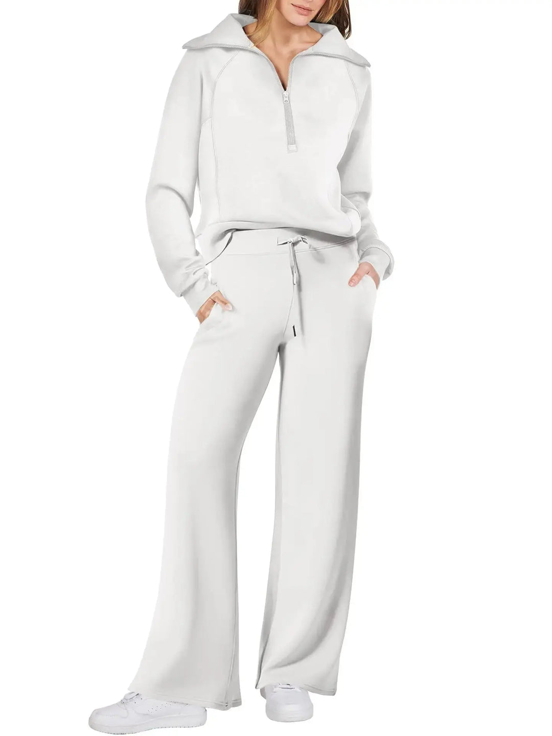 Mocha Luxe Wide-Leg Lounge Set Jasmine's Boutique Australia