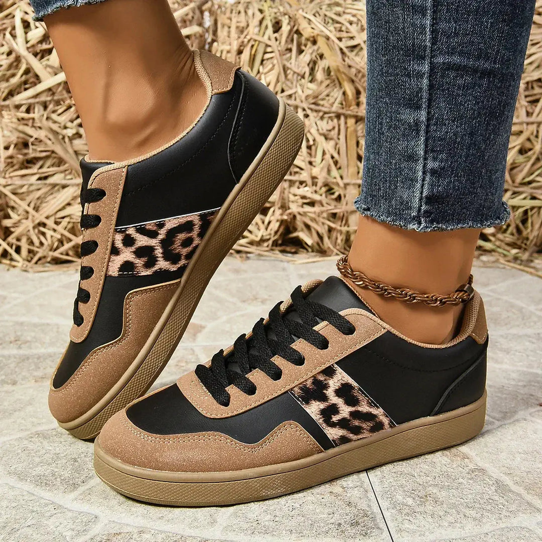Urban Leopard Accent Sneakers Jasmine's Boutique Australia