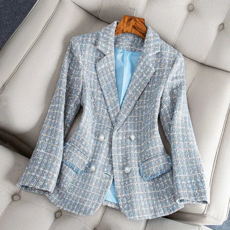 Rosette Tweed Double-Breasted Blazer Jasmine's Boutique Australia