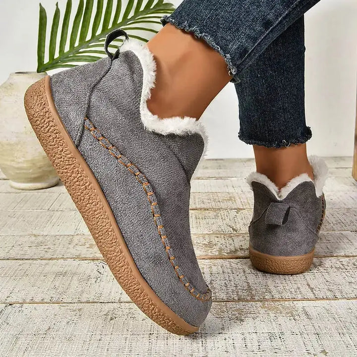Cozy Faux Fur Lined Moccasin Sneakers Jasmine's Boutique Australia