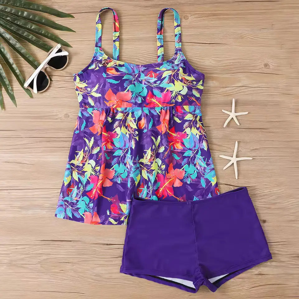 Ocean Wave Striped Tankini Set Jasmine's Boutique Australia