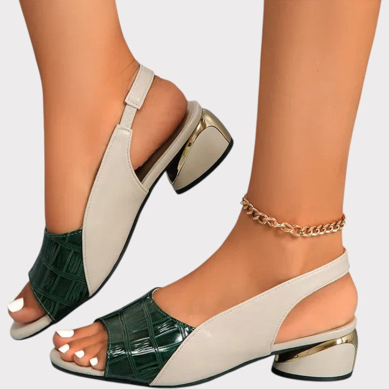 Marbella Two-Tone Slingback Sandals Jasmine's Boutique Australia