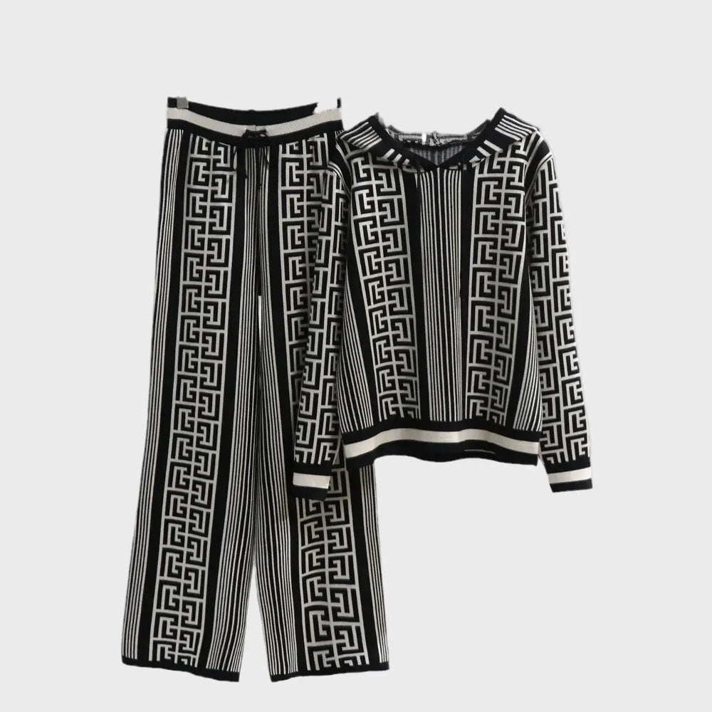 Geometric Knit Set Jasmine's Boutique Australia
