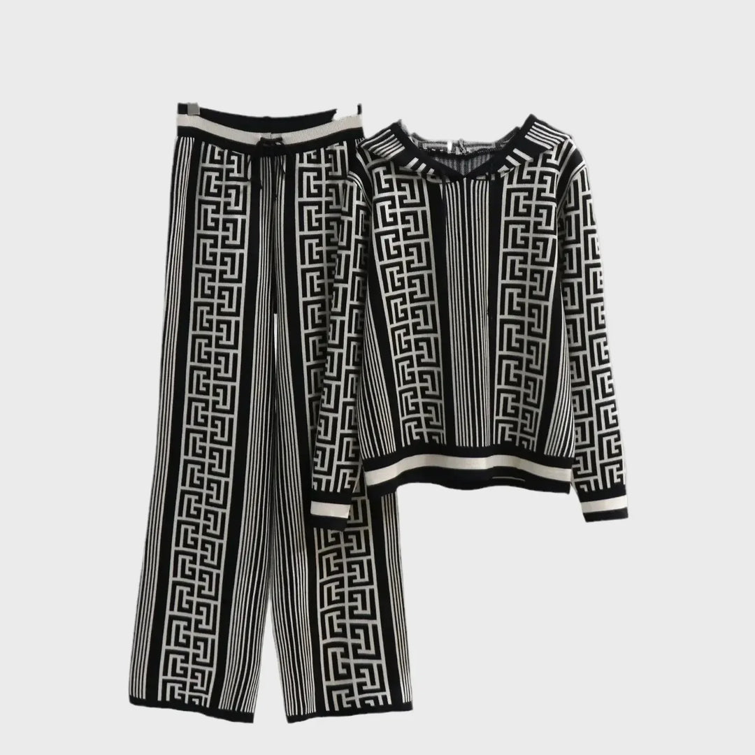 Geometric Knit Set Jasmine's Boutique Australia