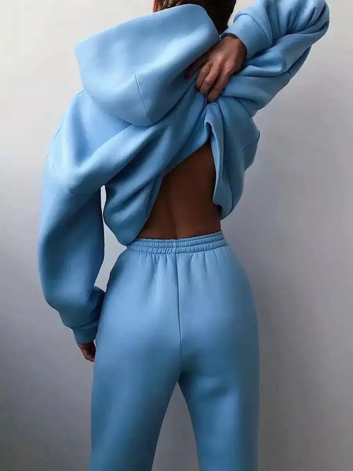 Cozy Fleece Hoodie & Jogger Set Jasmine's Boutique Australia