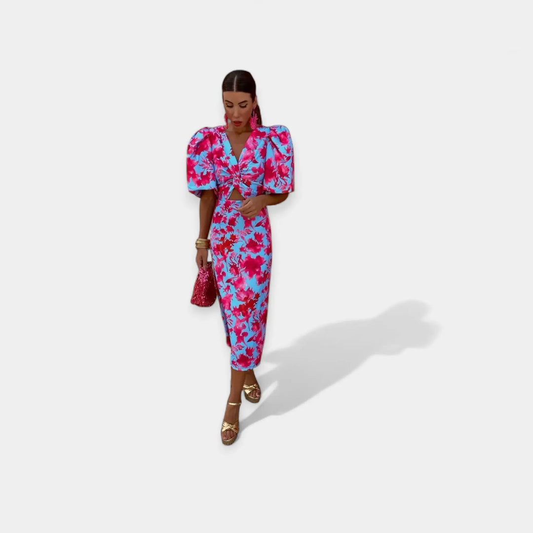 Dress with Sleeves and Ruffles Jasmine's Boutique Australia