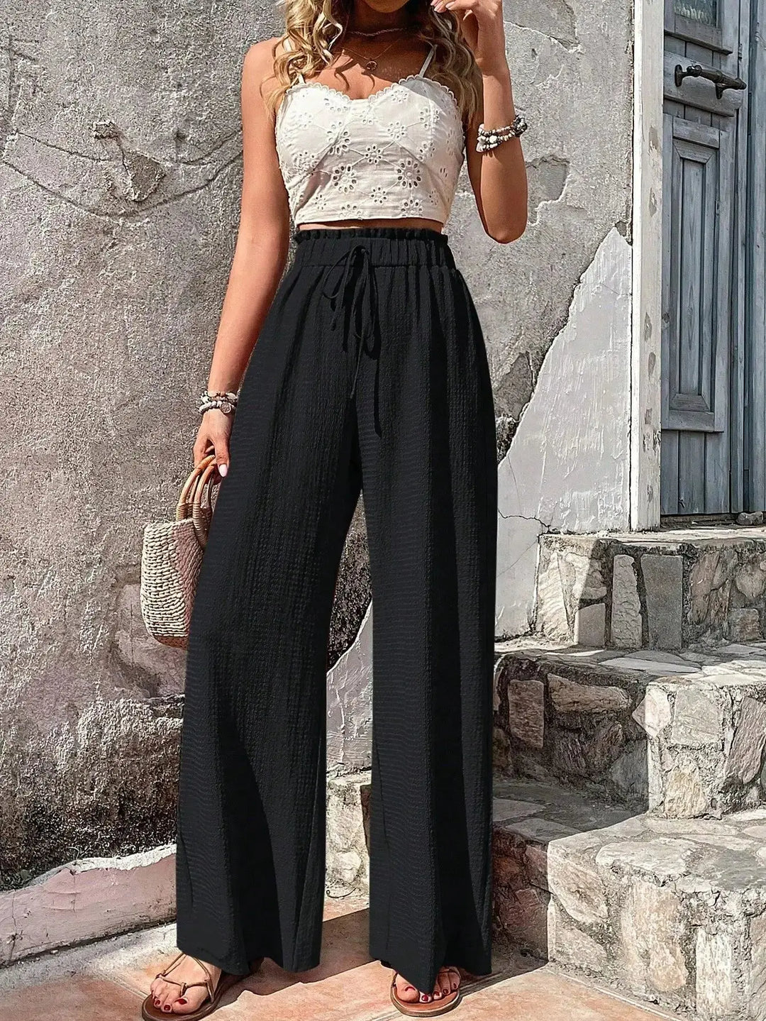 Breezy Linen Wide-Leg Pants Jasmine's Boutique Australia
