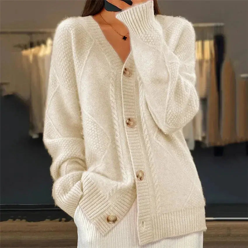 Soft Blush Oversized Knit Cardigan Jasmine's Boutique Australia