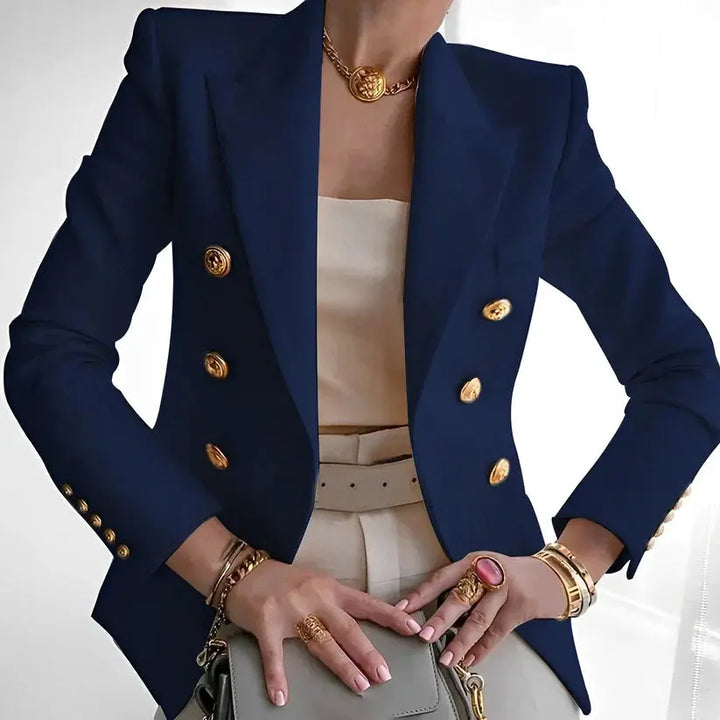 Regal Gold-Button Tailored Blazer Jasmine's Boutique Australia