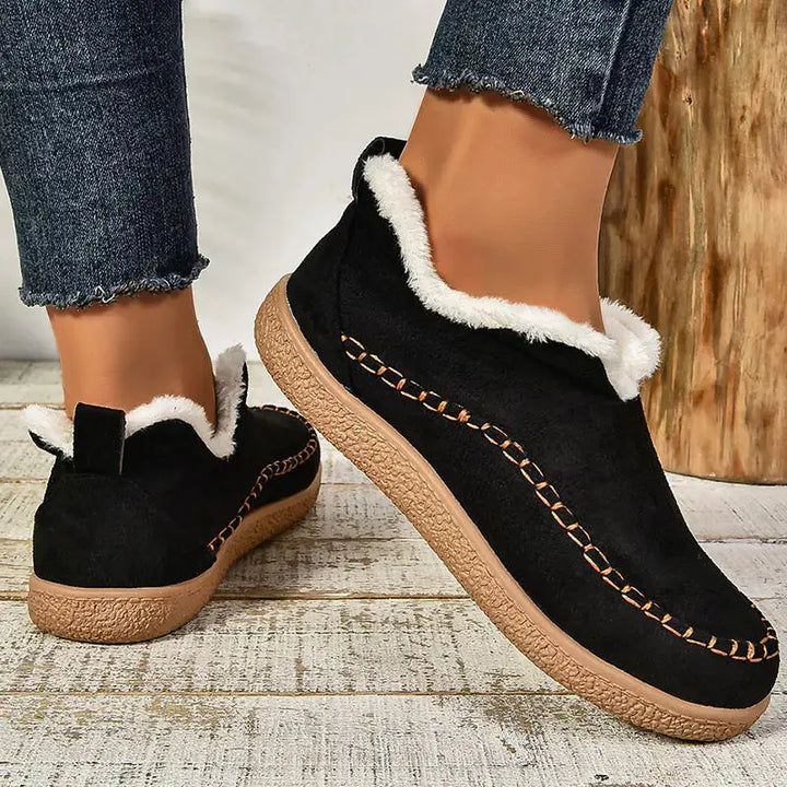 Cozy Faux Fur Lined Moccasin Sneakers Jasmine's Boutique Australia