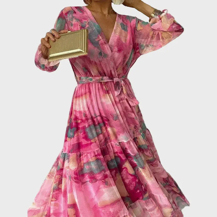Vibrant Pink Floral Maxi Dress Jasmine's Boutique Australia