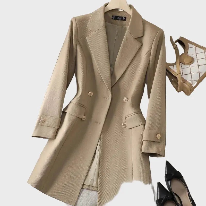 Classic Double-Breasted Wool Coat Jasmine's Boutique Australia
