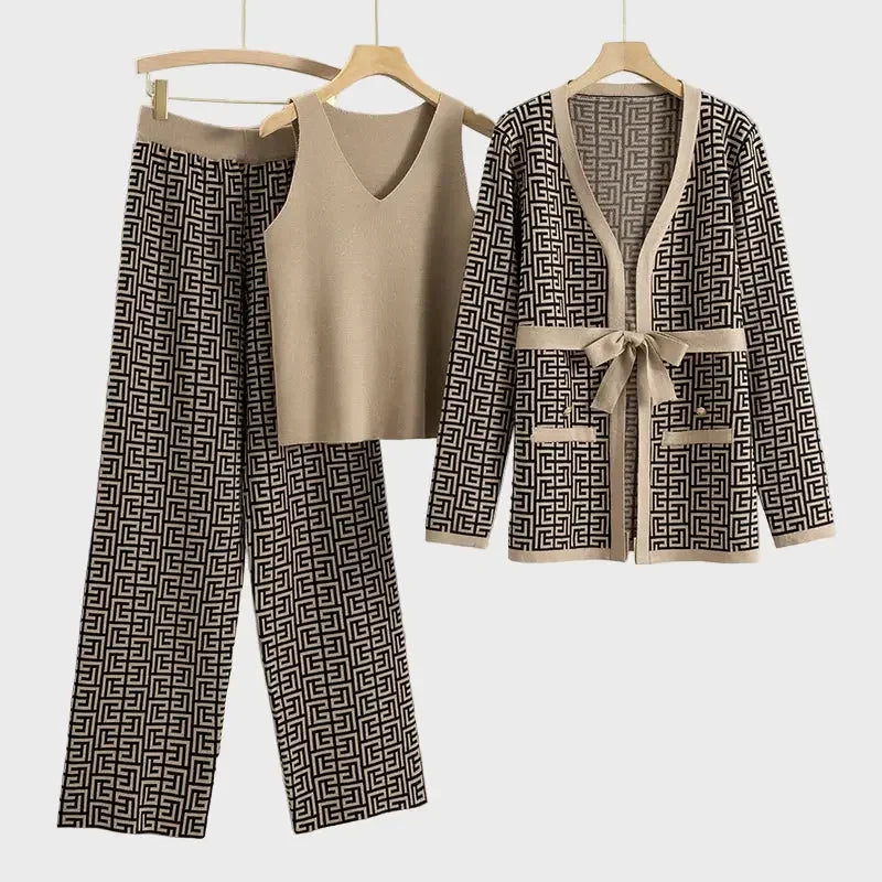 Maze Pattern Knit Set Jasmine's Boutique Australia