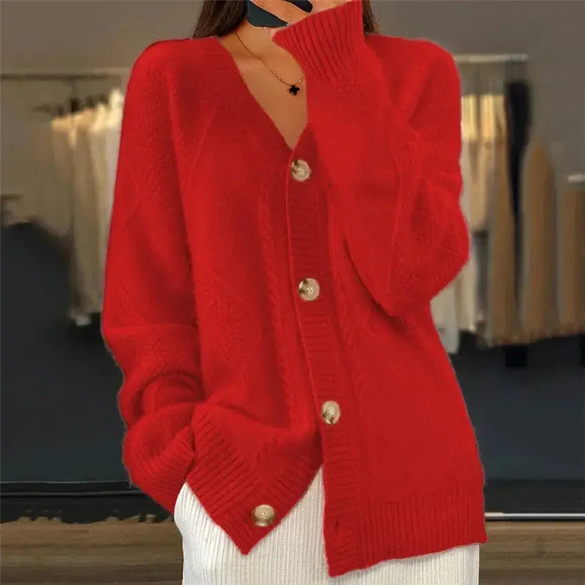 Soft Blush Oversized Knit Cardigan Jasmine's Boutique Australia