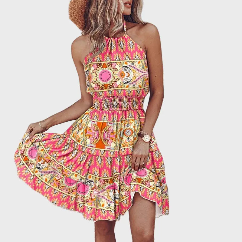 Halter Floral Summer Dress Jasmine's Boutique Australia