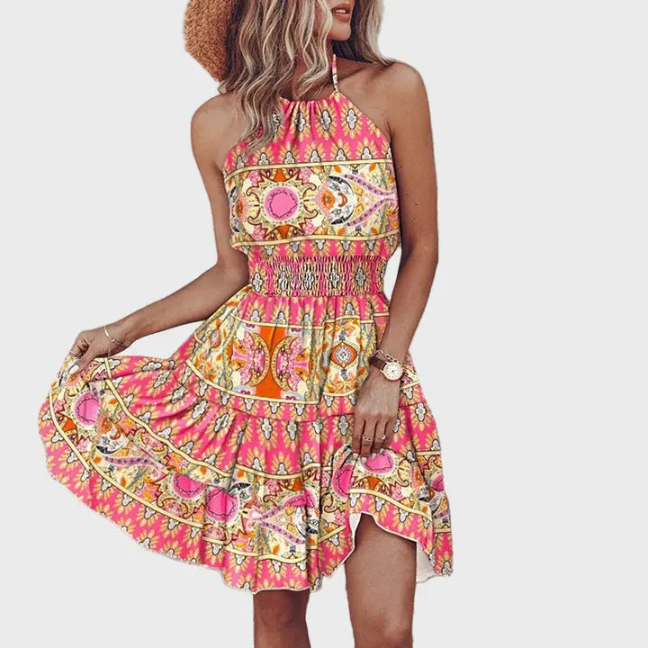 Halter Floral Summer Dress Jasmine's Boutique Australia