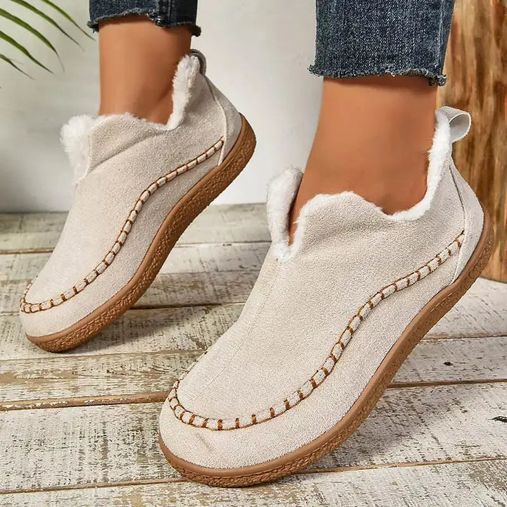 Cozy Faux Fur Lined Moccasin Sneakers Jasmine's Boutique Australia
