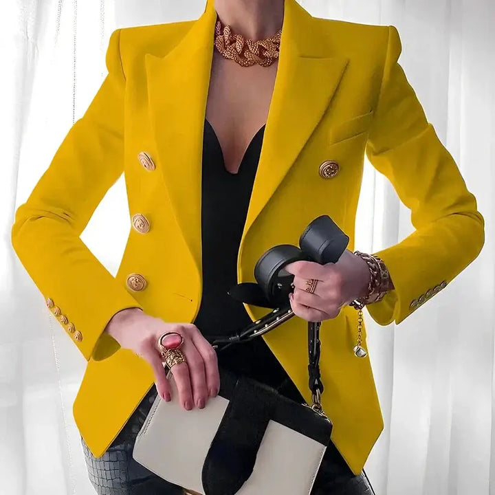 Regal Gold-Button Tailored Blazer Jasmine's Boutique Australia