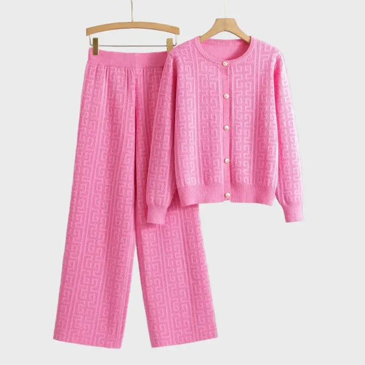 Beige Luxe Knit Set Jasmine's Boutique Australia