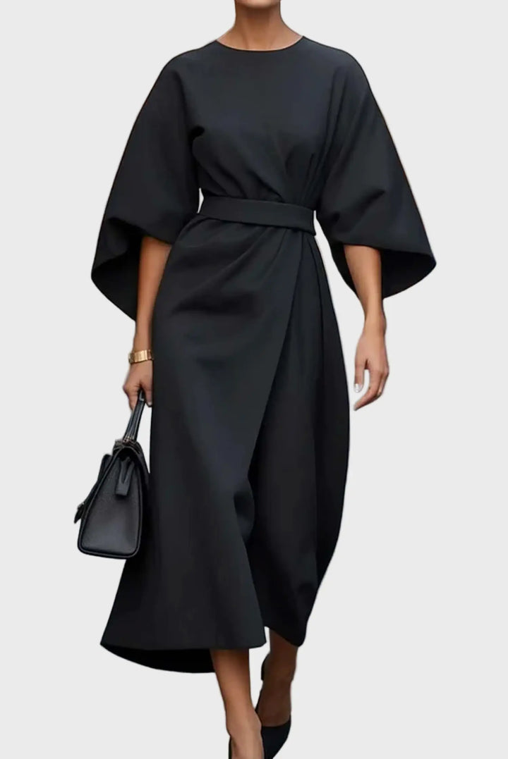 Midnight Elegance Kimono-Sleeve Dress Jasmine's Boutique Australia