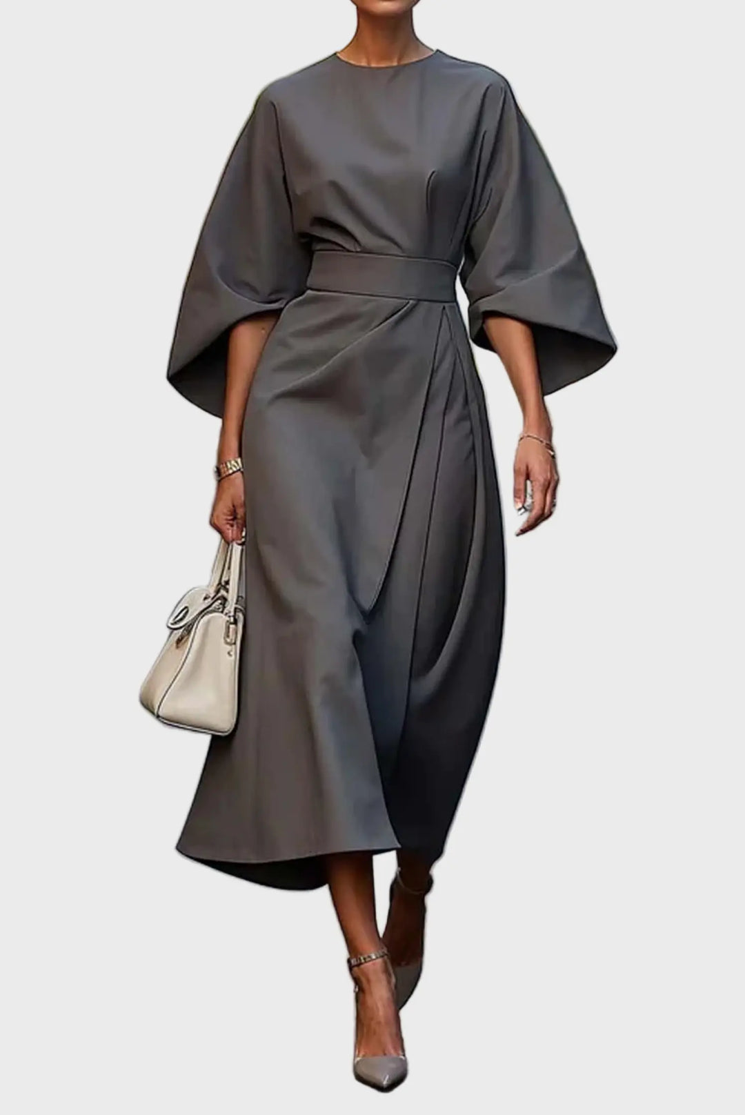 Midnight Elegance Kimono-Sleeve Dress Jasmine's Boutique Australia