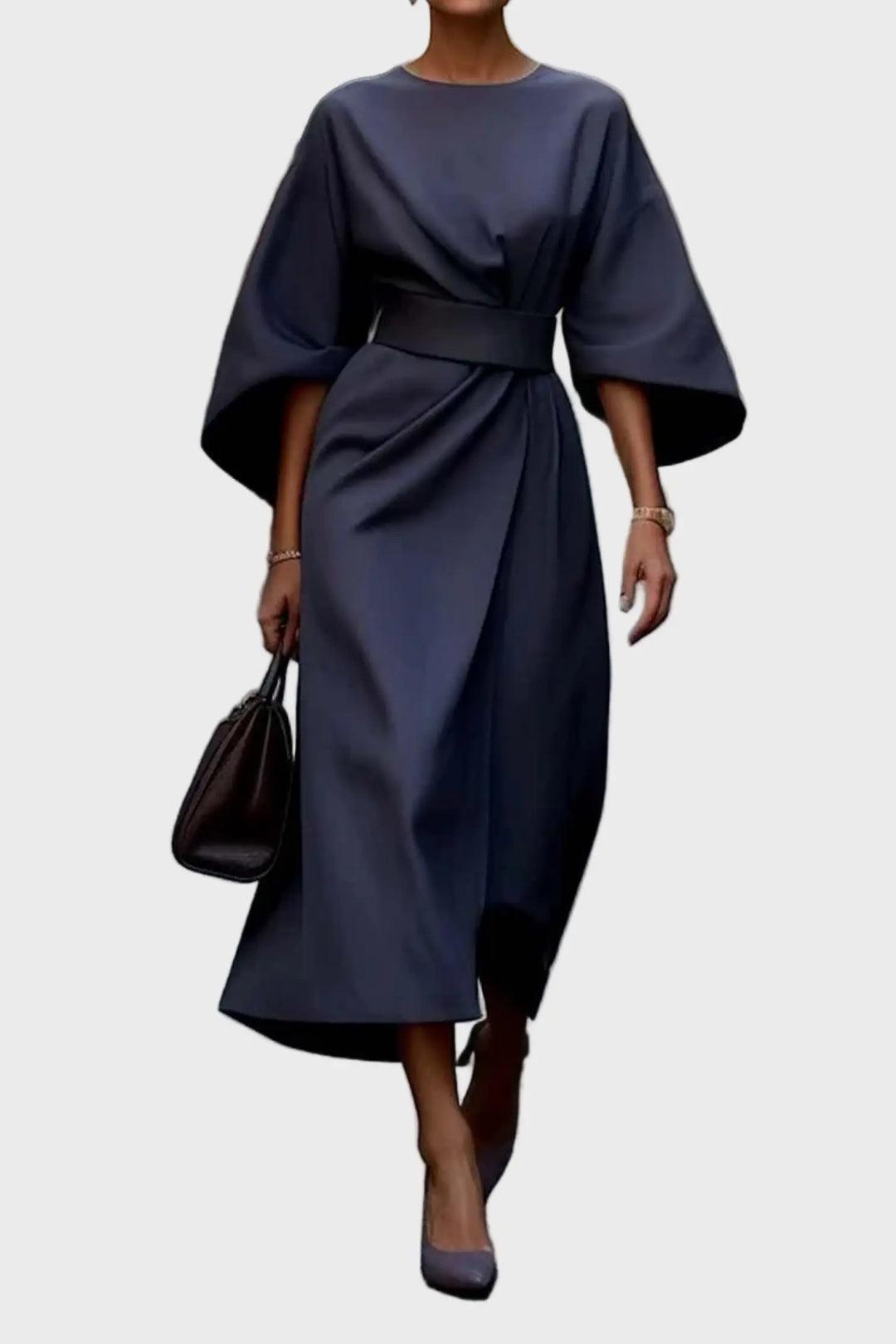 Midnight Elegance Kimono-Sleeve Dress Jasmine's Boutique Australia