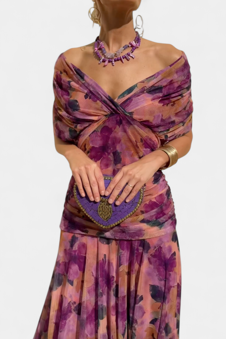 Aurora Floral Elegance Maxi Dress Jasmine's Boutique Australia