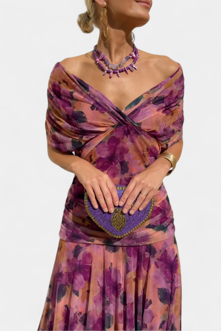 Aurora Floral Elegance Maxi Dress Jasmine's Boutique Australia