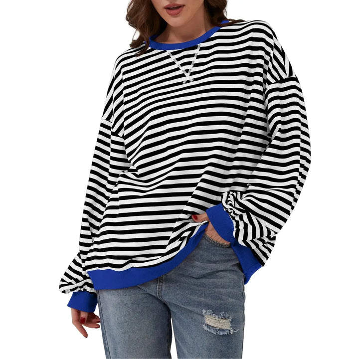 Striped Relaxed Fit Sweatshirt Jasmine's Boutique Australia