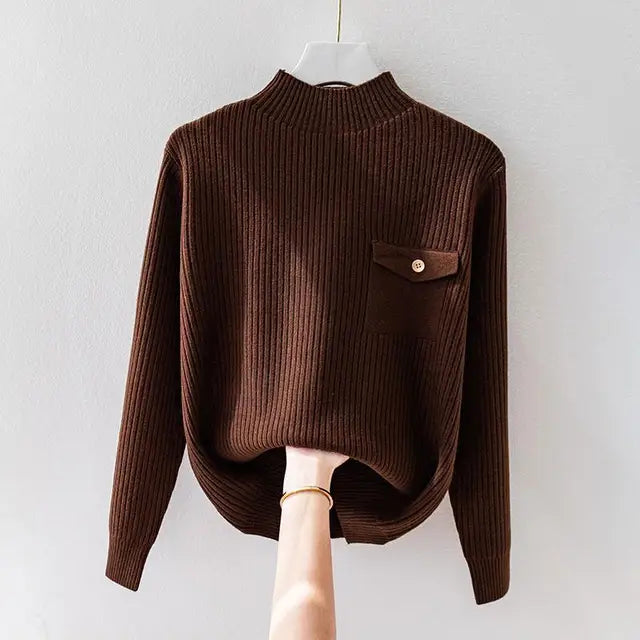 Elegant Knitted Turtleneck Liora Lane Boutique