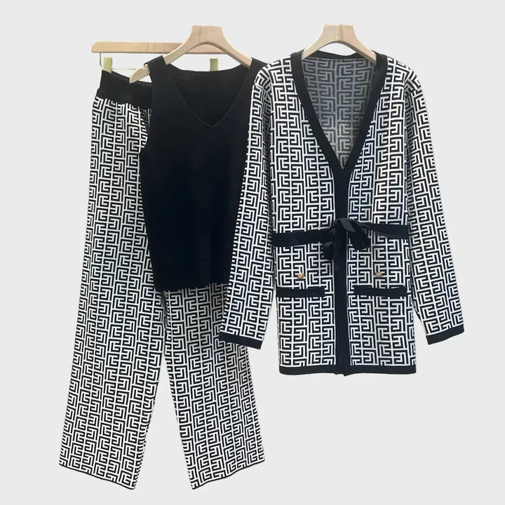 Maze Pattern Knit Set Jasmine's Boutique Australia