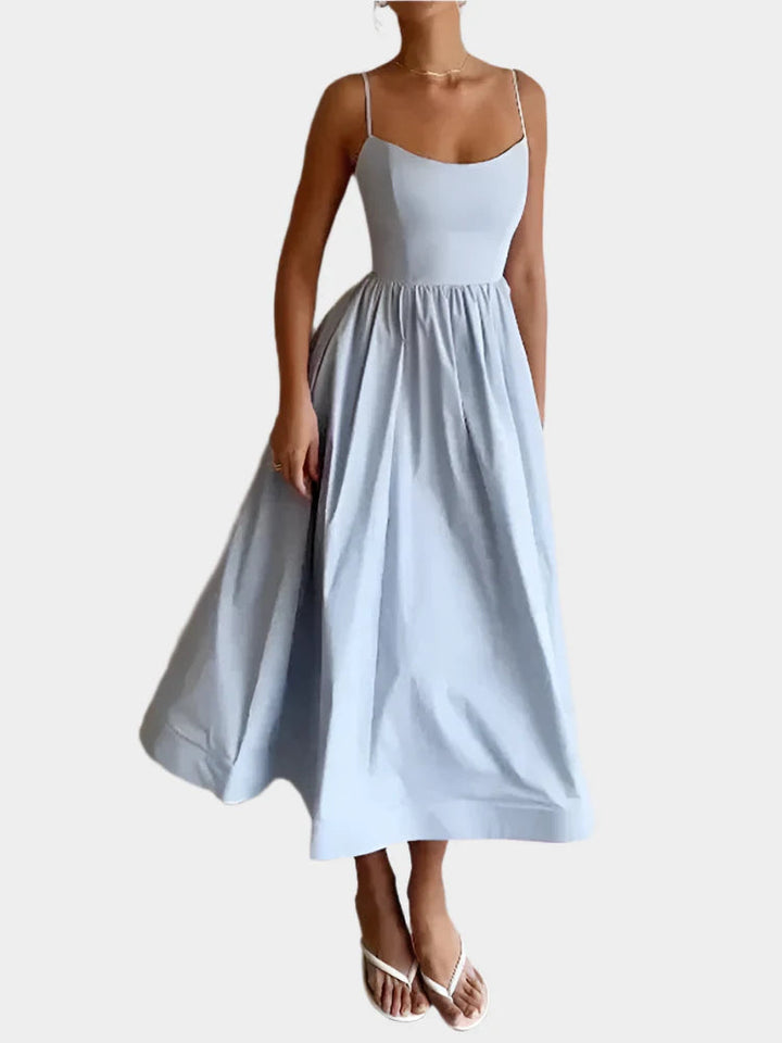 Dress with Wide and Soft Satin Line Jasmine's Boutique Australia