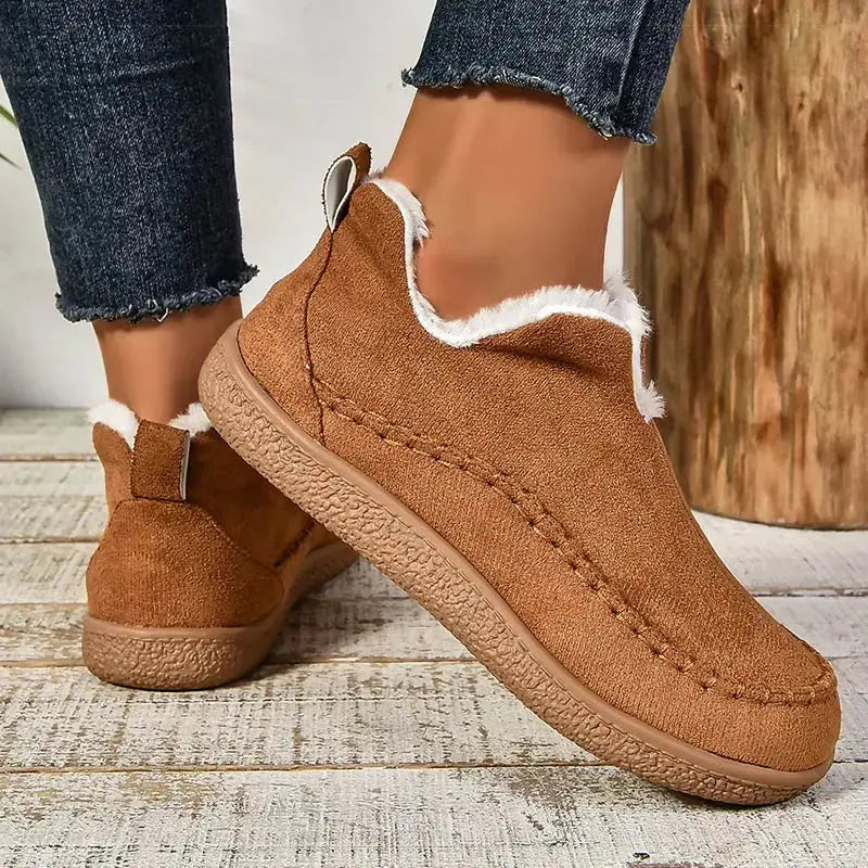 Cozy Faux Fur Lined Moccasin Sneakers Jasmine's Boutique Australia
