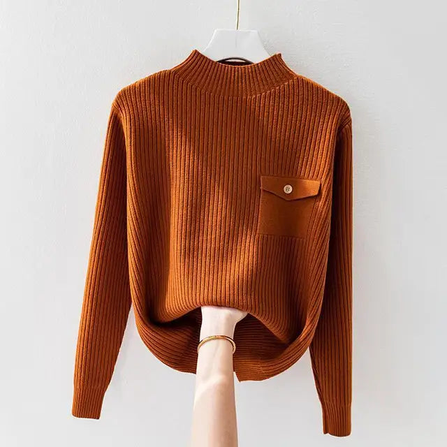 Elegant Knitted Turtleneck Liora Lane Boutique
