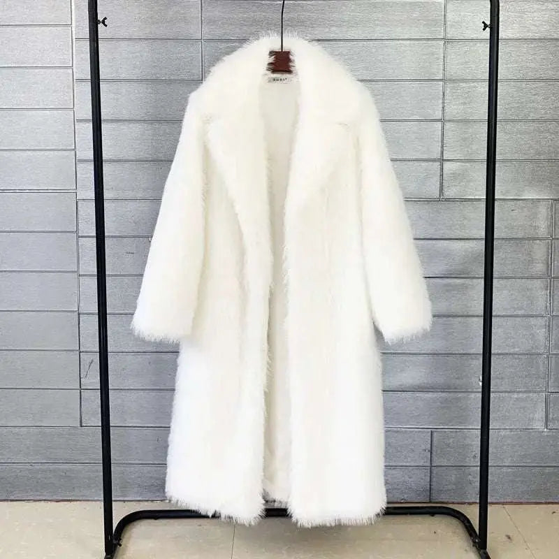 Arctic Elegance Long Faux Fur Coat Jasmine's Boutique Australia