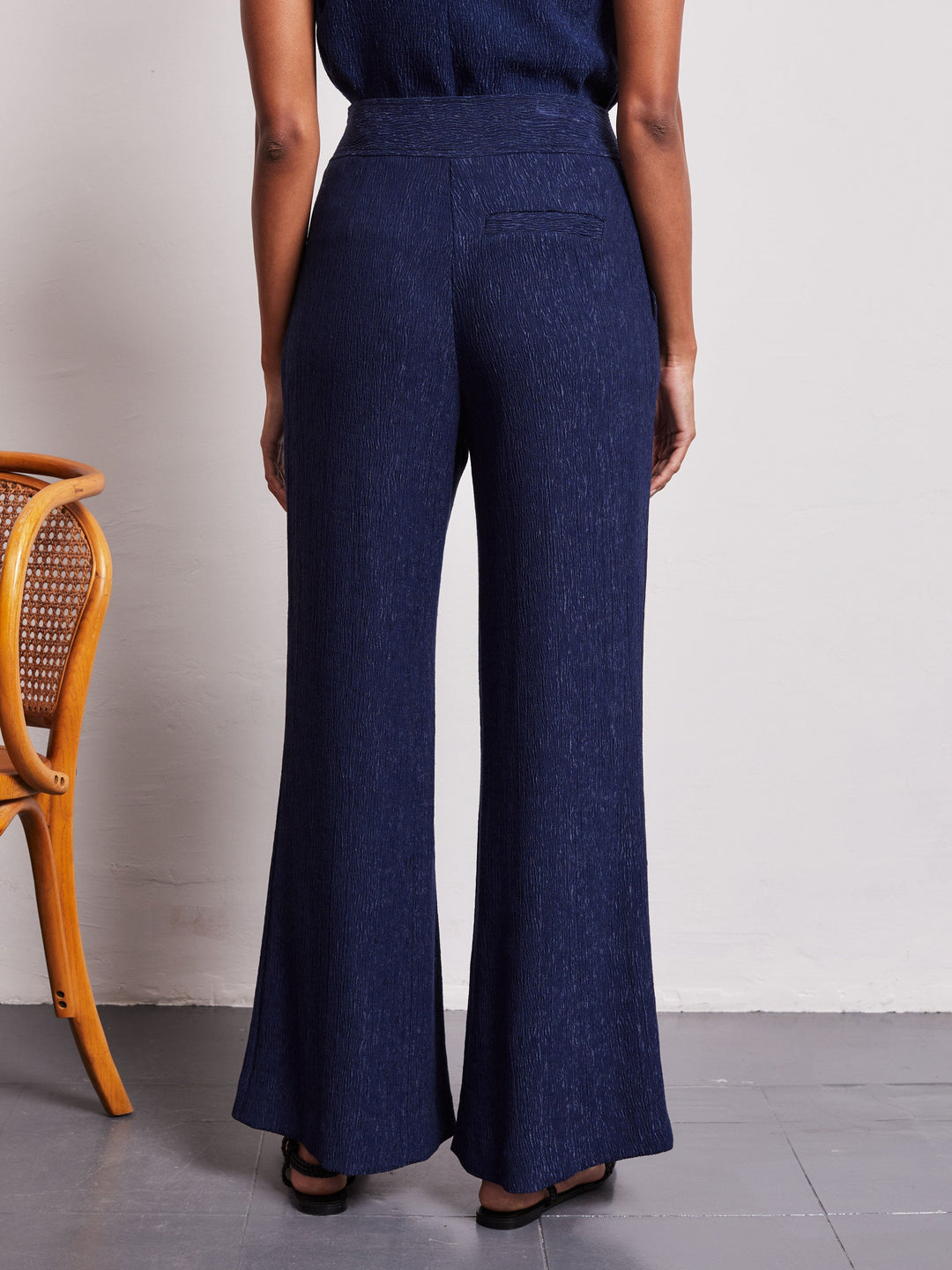 Summer Wide Leg Crinkle Palazzo Pant  Liora Lane Boutique Trousers