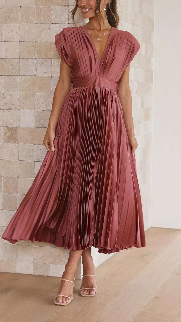 Alexis - Elegant Pleated Dress Jasmine's Boutique Australia