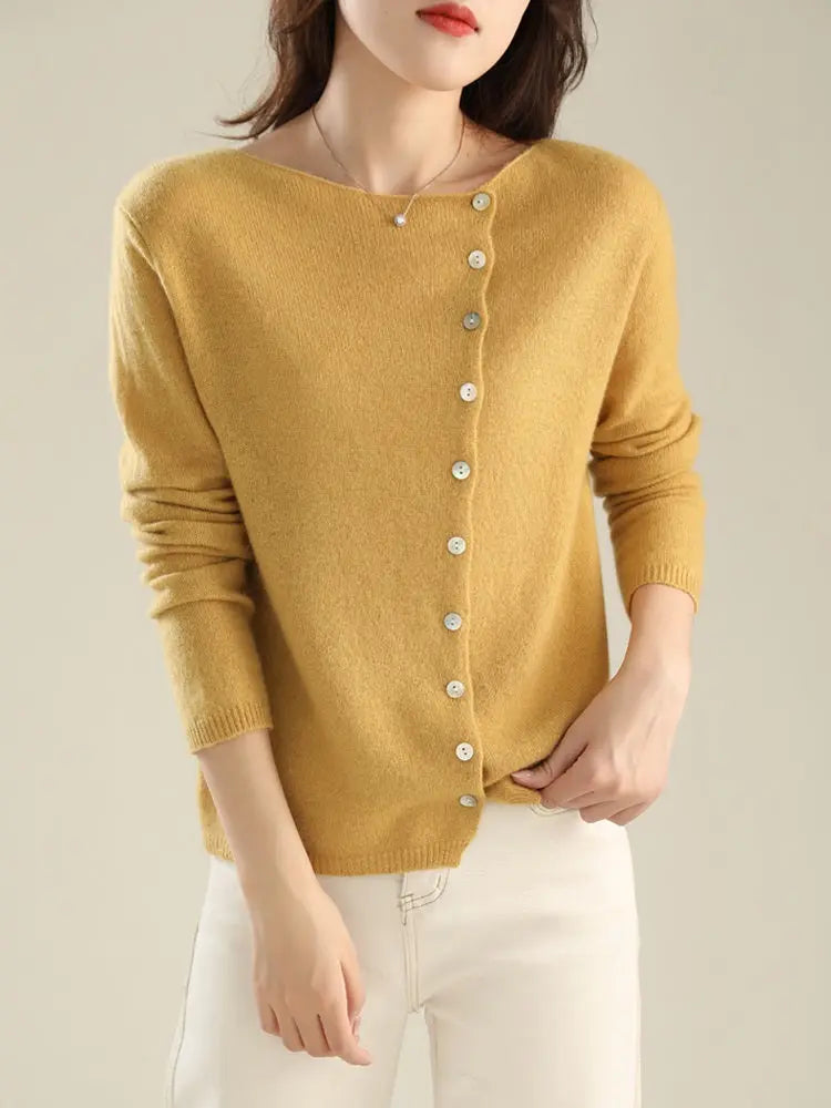 Soft Blush Asymmetrical Button Cardigan Jasmine's Boutique Australia