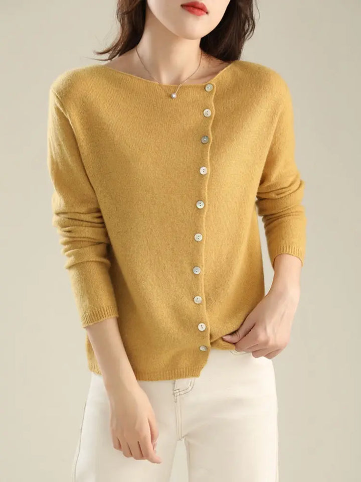 Soft Blush Asymmetrical Button Cardigan Jasmine's Boutique Australia