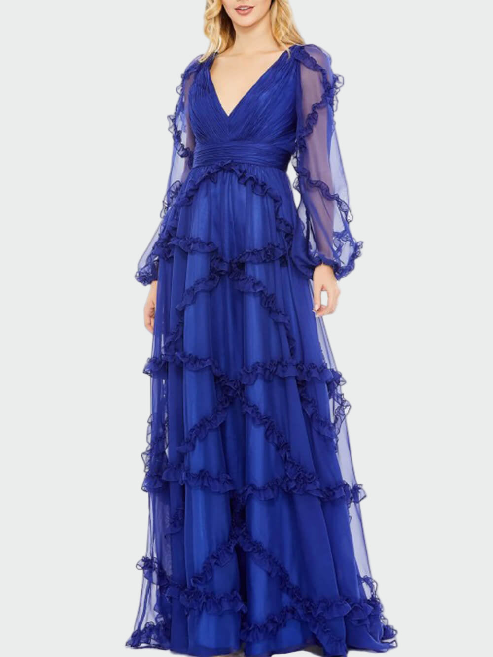 A Line Ruffle Maxi Dress Jasmine's Boutique Australia
