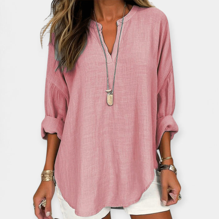 Linen Beach Blouse Jasmine's Boutique Australia