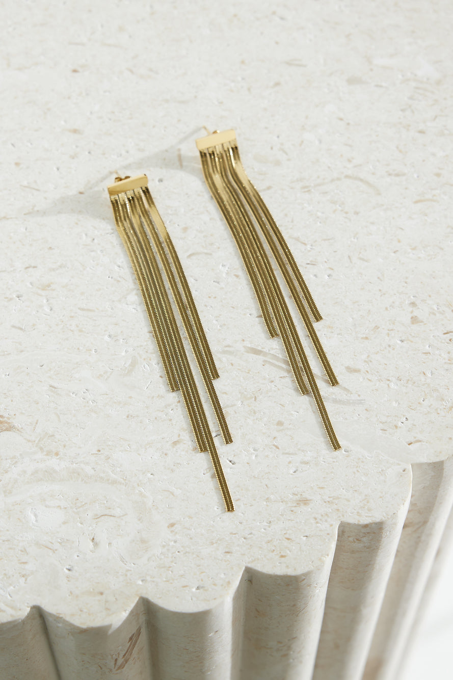 18 Karat Gold Plated Glam Time Earrings Jasmine's Boutique Australia