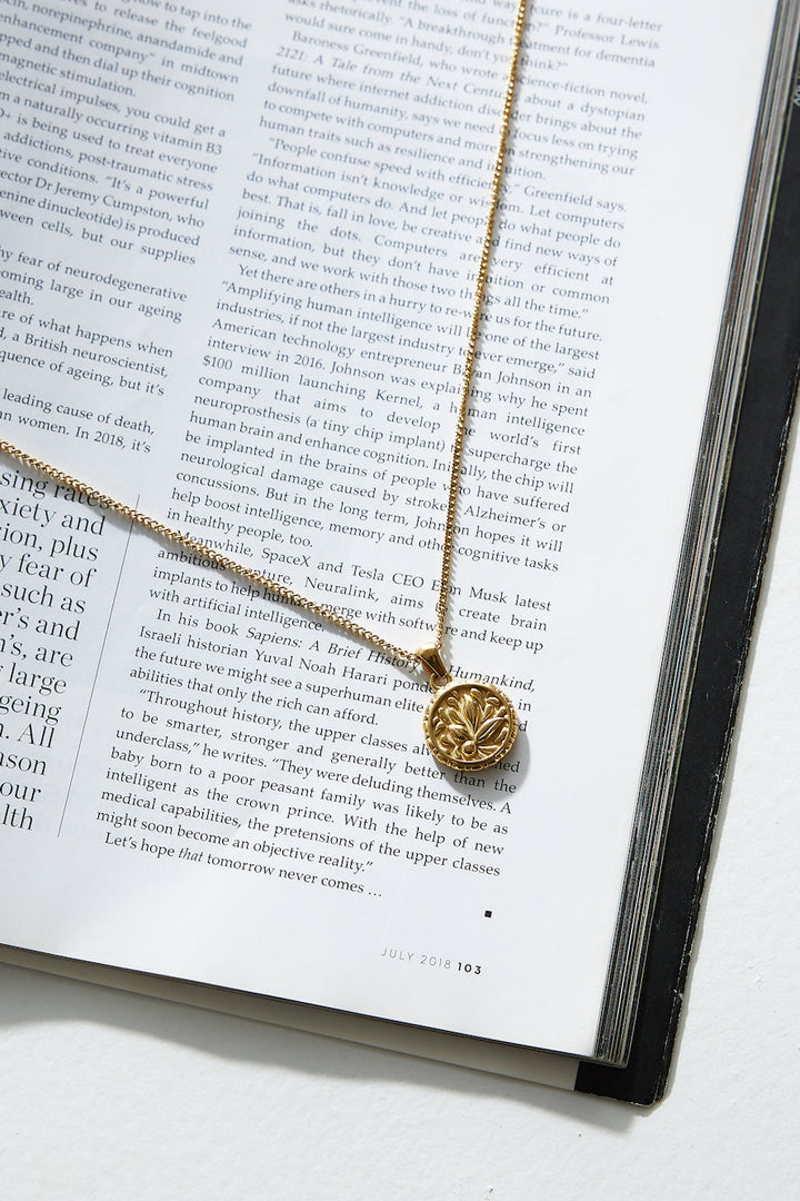 Royal Fern 18 Karat Gold-Plated Necklace Jasmine's Boutique Australia