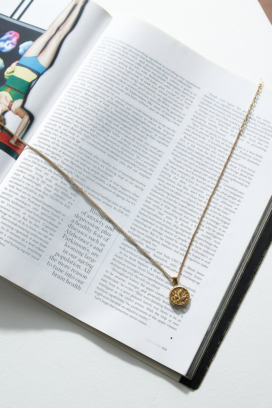 Royal Fern 18 Karat Gold-Plated Necklace Jasmine's Boutique Australia