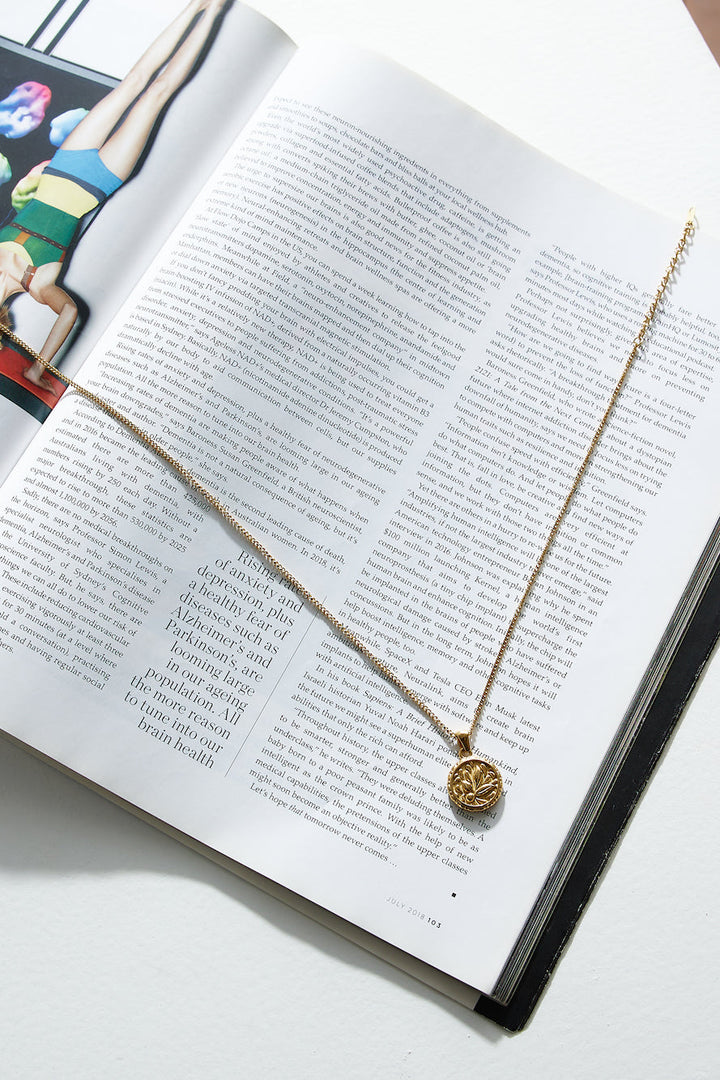 Royal Fern 18 Karat Gold-Plated Necklace Jasmine's Boutique Australia