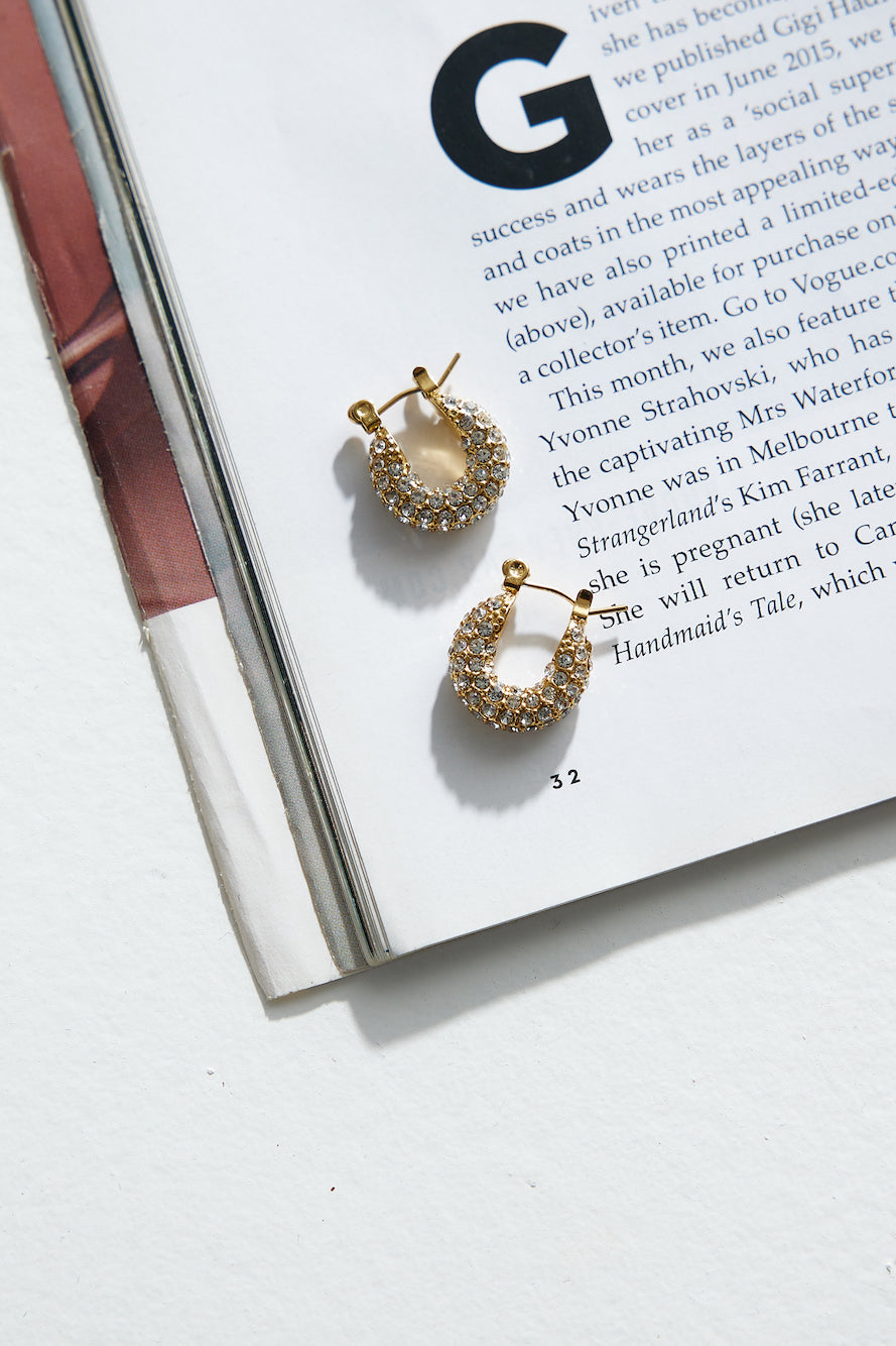 18 Karat Gold Plated Be My Treasure Earrings Jasmine's Boutique Australia