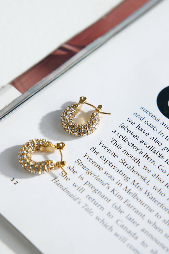 18 Karat Gold Plated Be My Treasure Earrings Jasmine's Boutique Australia