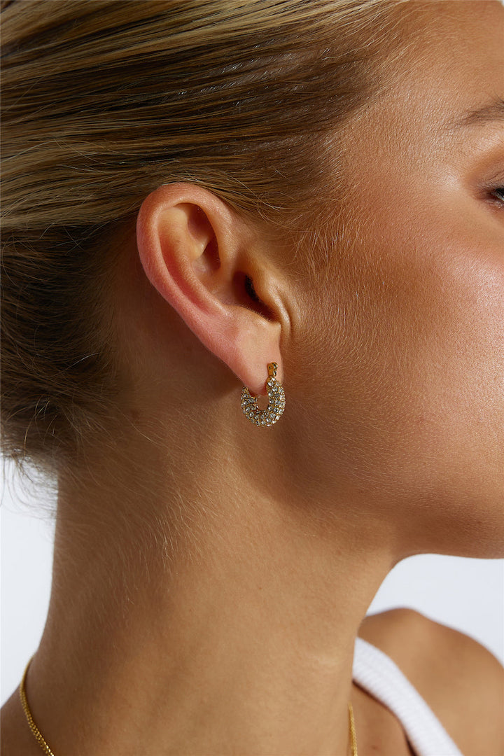 18 Karat Gold Plated Be My Treasure Earrings Jasmine's Boutique Australia