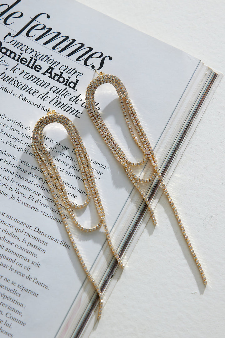 18 Karat Gold Plated Fancy Time Earrings Jasmine's Boutique Australia